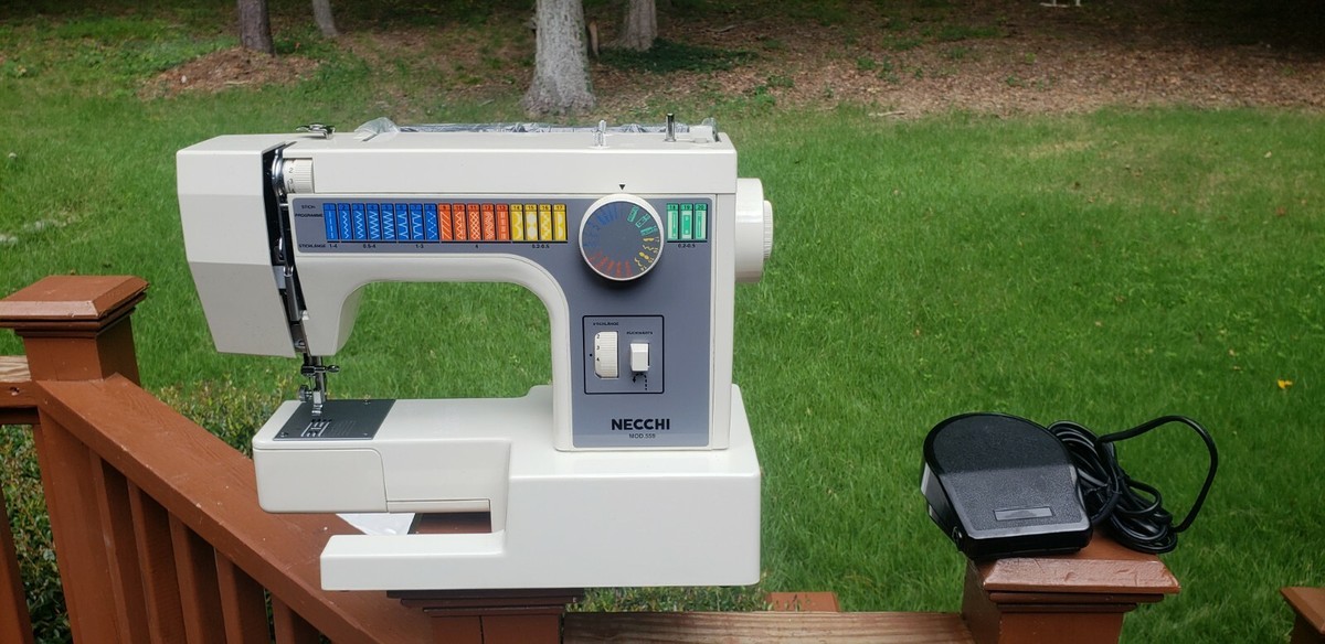 Mint Necchi Italy Model Type 559 Sewing Machine With Foot Pedal