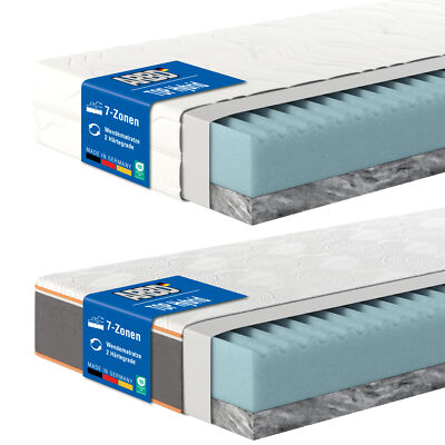 Matratze 24 cm 90x200 cm, 140x200 cm - TOP Hybrid 7-Zonen Kaltschaummatratze