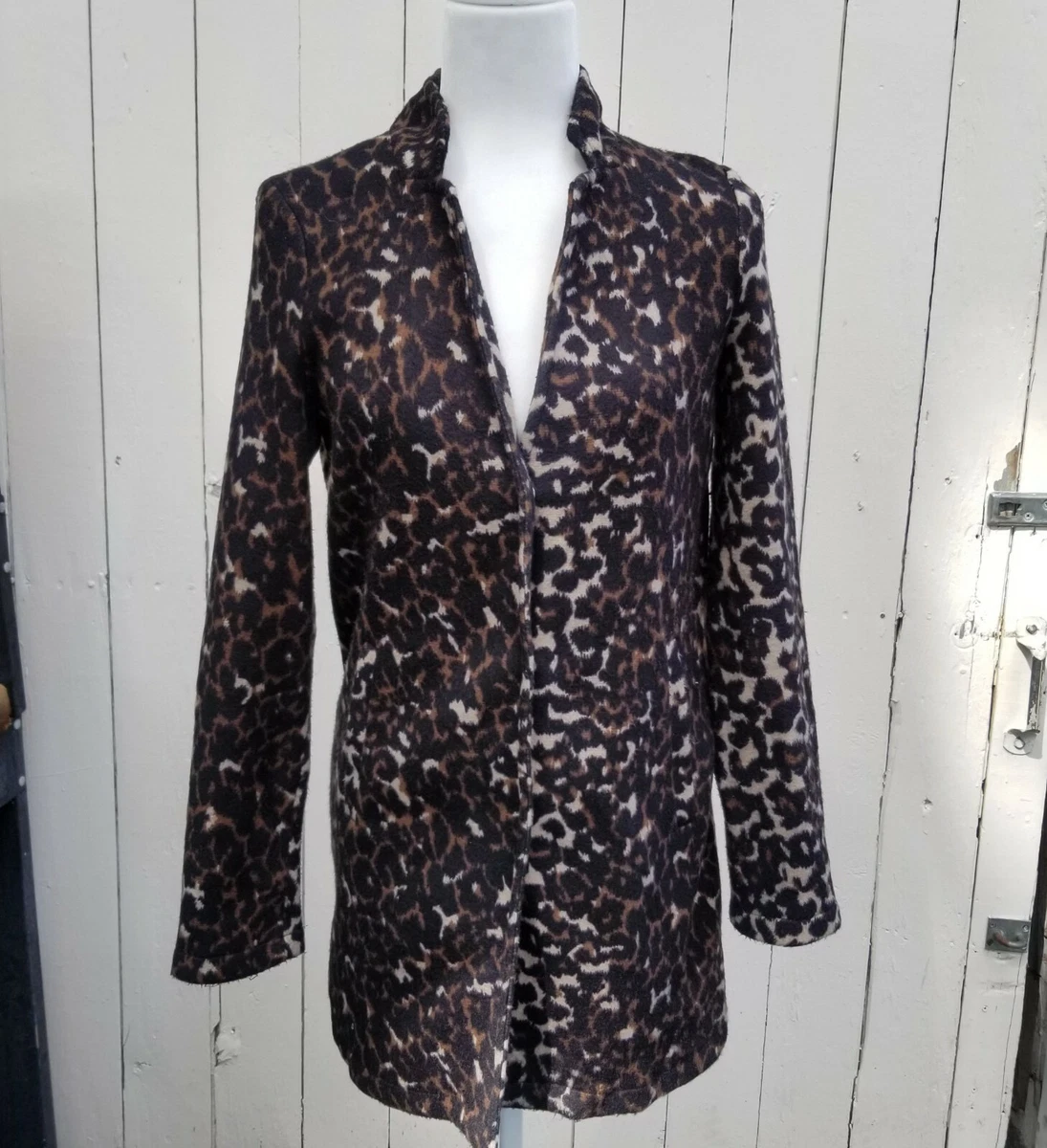 Vero moda leopard print coat cheap