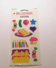 Mrs. Grossman's Stickers Lot of 3 Sheets Brand New in Package ~Posh Birthday~ #1