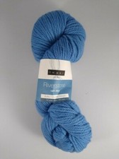 Louet Riverstone Yarn - Wool Yarn - Chunky Yarn - Bright Blue - DISCONTINUED