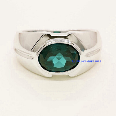 Natural London Blue topaz Gemstone with 925 Sterling Silver Ring For ...