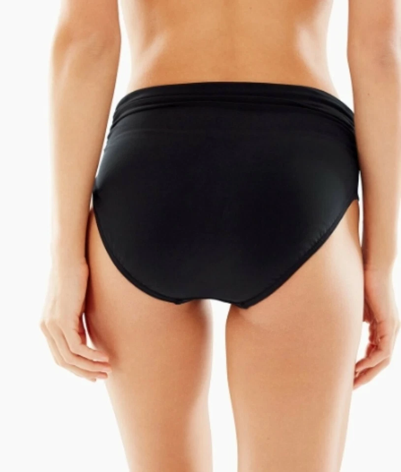 Traje de baño Magicsuit 268358 para mujer fruncido cintura alta parte inferior de bikini talla 8 Foto 2 de 2