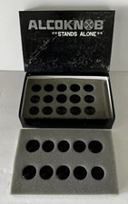 Alcoknob Control Knobs Model 1250B Black Anodized Aluminum Full Box Of 25 NOB