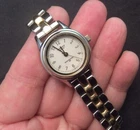 Vintage Carriage By Timex WR Ladies Indiglo Quartz Watch With Bracelet Works
