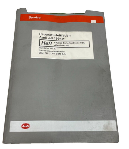 Reparaturleitfaden Audi A8 D2 5 Gang Schaltgetriebe 01A Allrad CSU CUU CVT