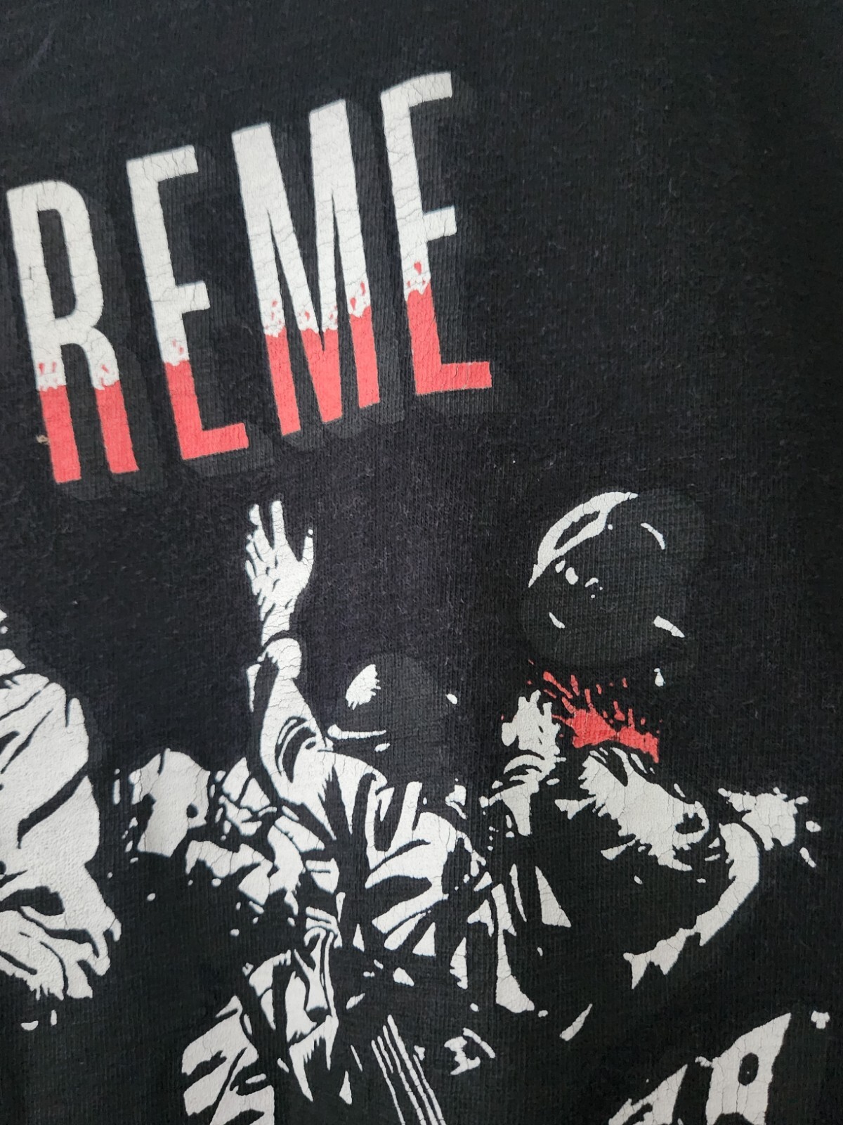 FW10 Supreme God and Country black tee T-shirt size M Medium vintage 2010 thumbnail 6