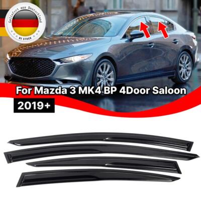 4X Windabweiser Regenabweiser Windschutz Für Mazda 3 BP 4-türige Limo 2019+