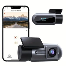 1080P WiFi Dash Cam - Night Vision 24H Parking Mode Loop Recording, APP Control