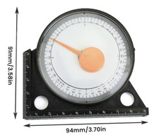 NEIGUNGSMESSER WINKELMESSER GRADMESSER 90&deg; MAGNETISCH ANALOG MAGNET