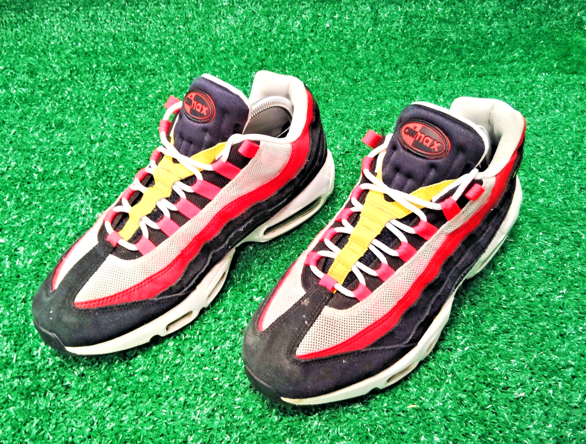 Nike Air Max 95 Essential Sneakers Men's Size 10 Red Black Low Cut