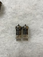 Brimar 12AU7 CV4003 CV491 ECC82 Long Black Plate NOS D Getter Matched Pair