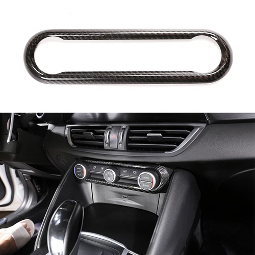 For 2017-2023 Alfa Romeo Stelvio Real Carbon Fiber Full Inner Kit Cover Trim Set - Picture 17 of 30