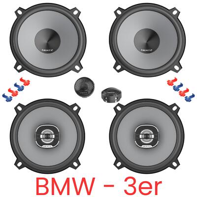 Hertz UNO K130 und X130 Lautsprecher SET Boxen kompatibel für BMW 3er E30 Limo