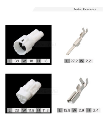 3 Pin Sumitomo MT090 Sealed Connector Plug Socket Kit for Yamaha
