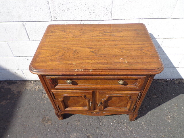 Drexel Nightstand Francesca Bedside Table Vintage Regency