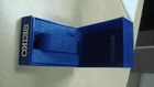 ANTIQUE SEIKO blue rectangle watch box for SEIKO watches