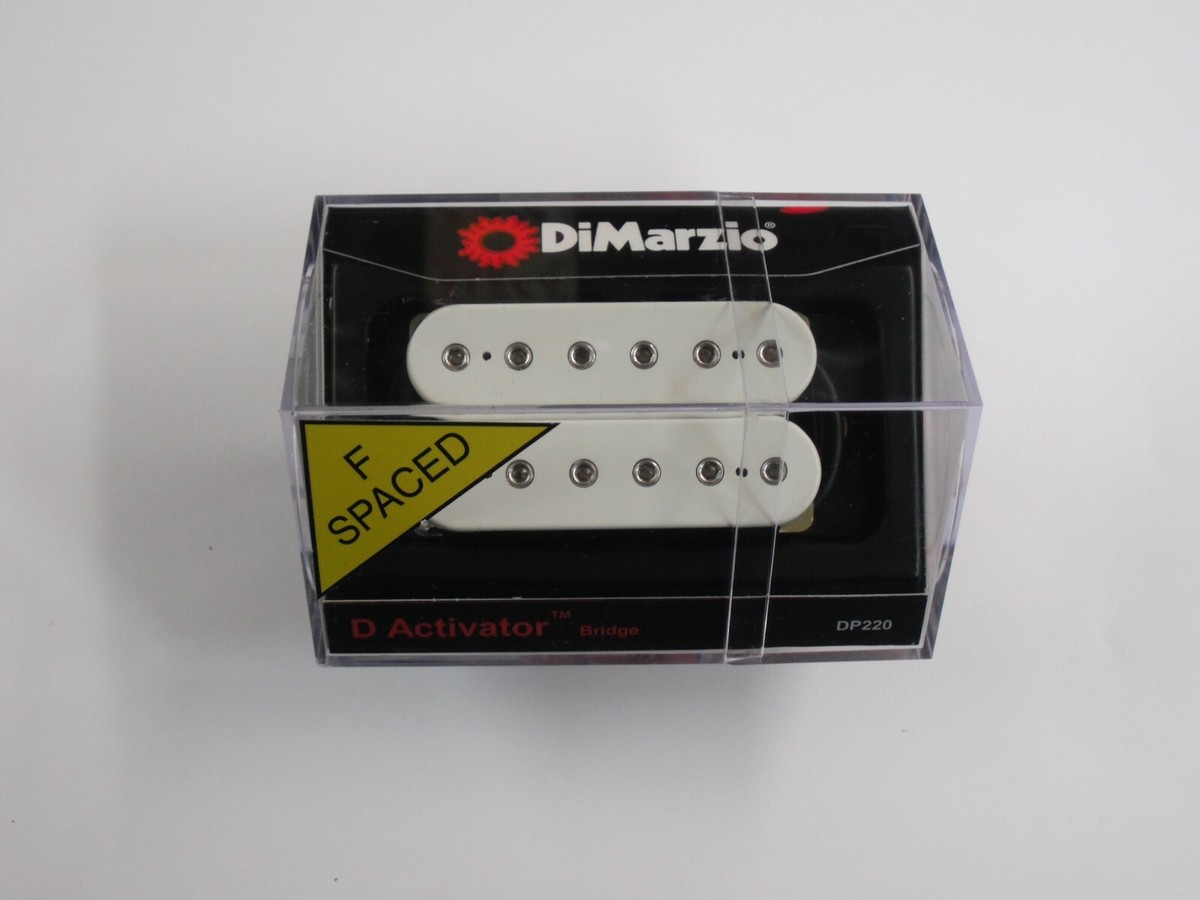 <新品>D Activator Bridge DP220 F-Spaced DiMarzio F-spaced D Activator Bridge Humbucker White DP 220