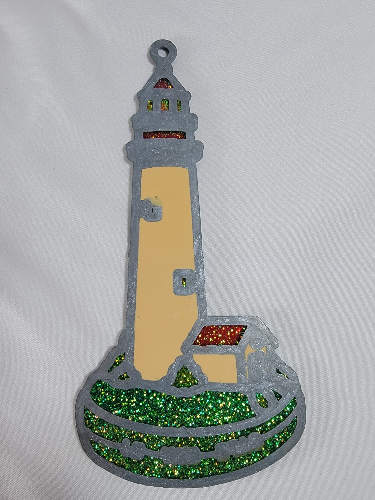 Vintage Lighthouse Cape May New Jersey Suncatcher Sweets 1999 Stained