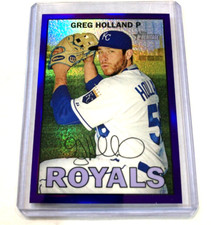 2016 Topps Heritage #THC-441- GREG HOLLAND Purple Refractor SP