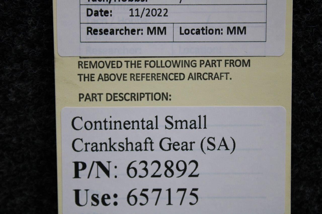 632892 (USE 657175) Continental Crankshaft Gear (SA) eBay