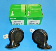 New Lucas Horn Set MGA MGB MG TD Triumph TR4 TR4A TR250 TR6 TR7 MG Midget 