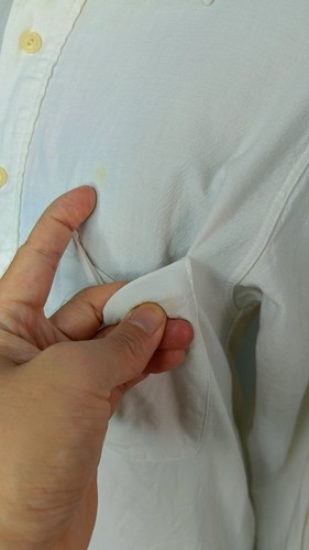 45RPM forty five RPM studio by R 1 Japan white pullover slim fit shirt XS - Picture 15 of 15
