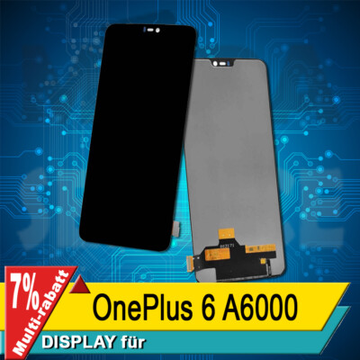 Display Für OnePlus 6 A6000 Komplettes Bildschirm Lcd  TFT Schwarz