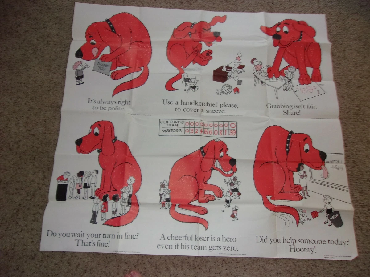 2003 Scholastic Entertainment Clifford Poster / Framed 16x20