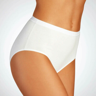 2 Women's Classic Cotonella Cotton Stretch Briefs Style 8126