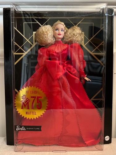 Barbie Signature 75e Anniversaire - Blonde Bouclée GMM98 - NRFP édition Limitée Mattel