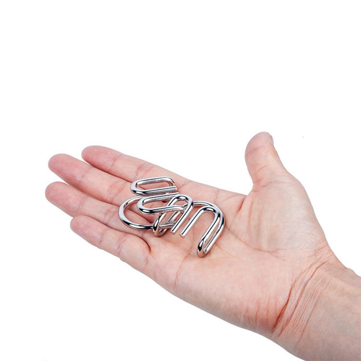 8 IN 1 Metal Craft Chinese Ring Puzzle IQ Brain Teaser Kid