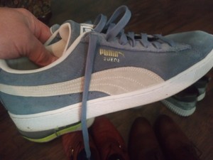 puma suede light blue