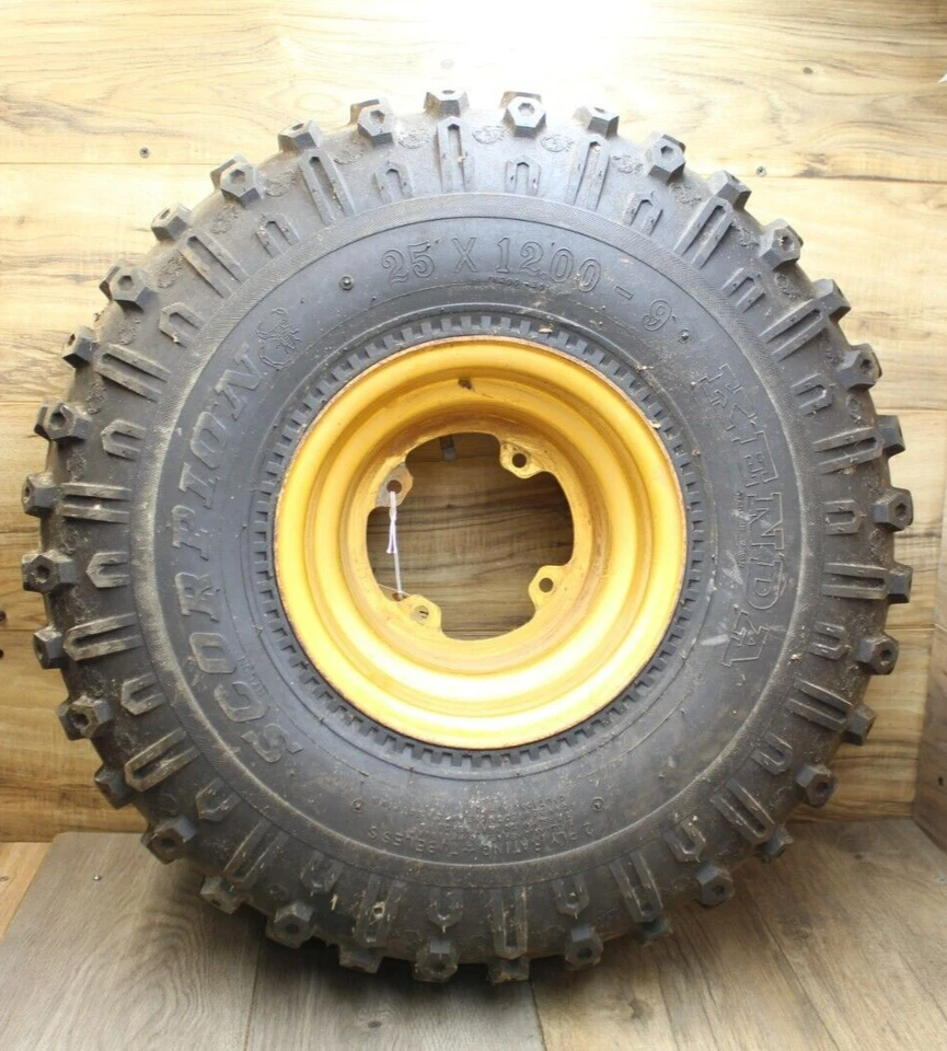 1985 Suzuki LT250EF LT 250 REAR BACK WHEEL W KENDA TIRE 25x12-9 - Image 2 of 4