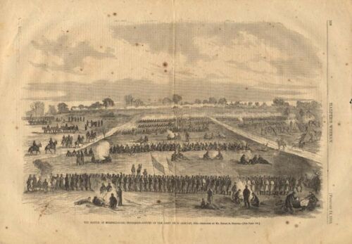 HARPER'S WEEKLY 2/14 1863 Battle of Murfreesboro Tennessee 1/2 1863 - Picture 1 of 1