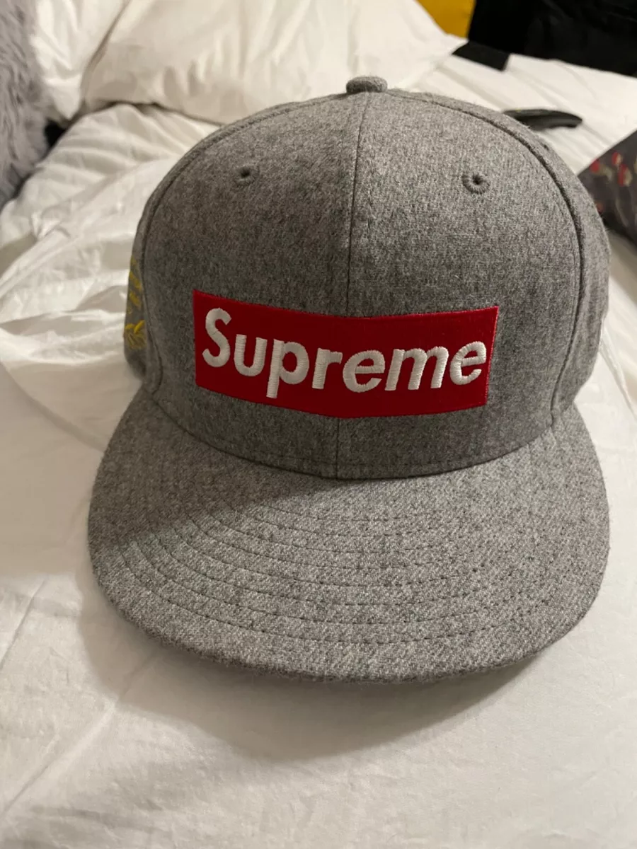 Supreme New Era Box Logo Bogo Grey Wool 7 1/4 | eBay