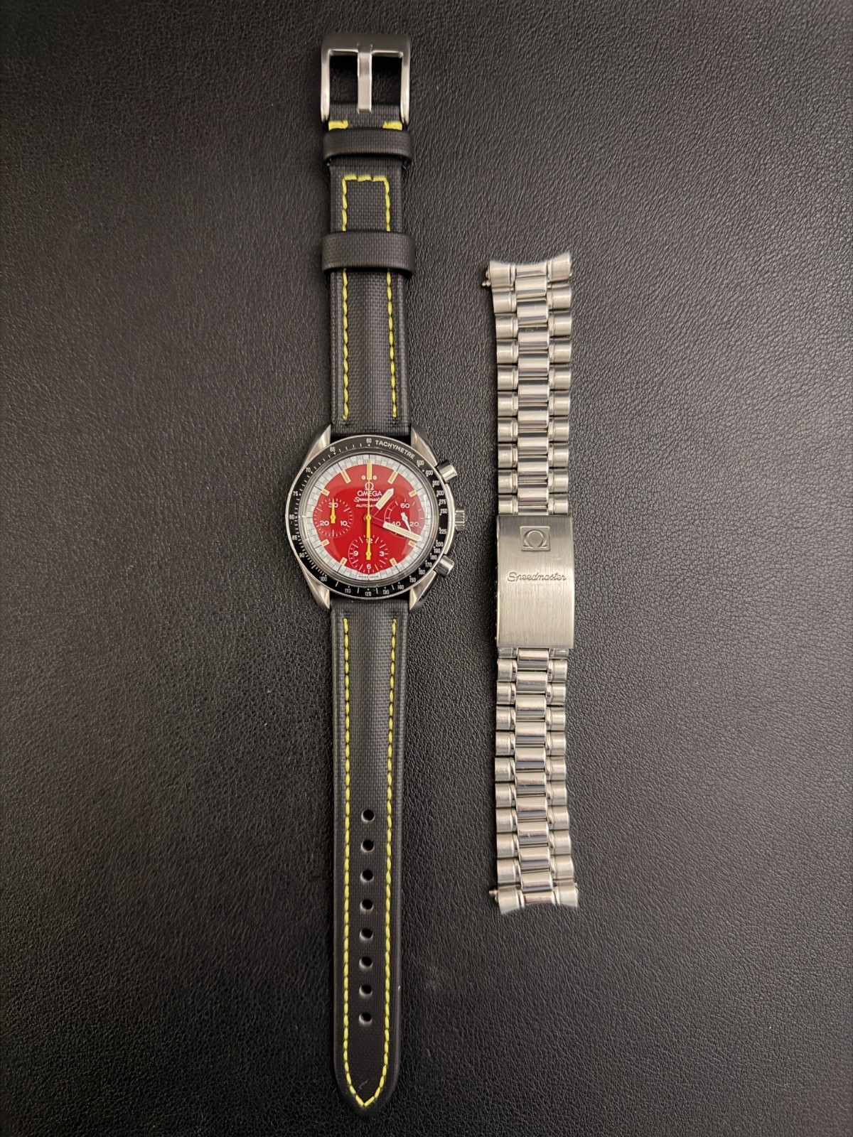 Omega Speedmaster Automatic Red Dial Schumacher R… - image 6