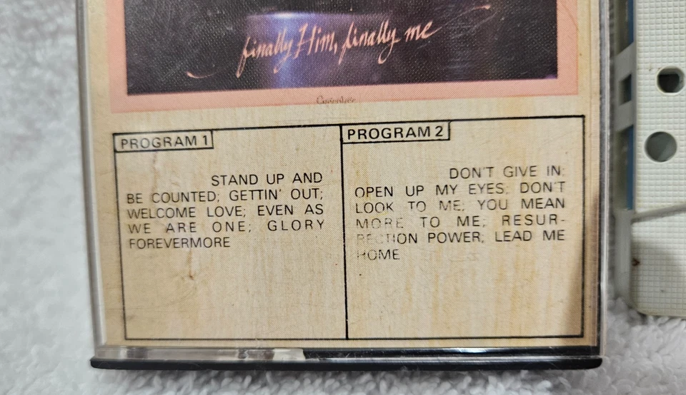 SHARALEE Finally Him Finally Me RETRO audio music Christian GOSPLE cassette RARE Foto 2 de 4