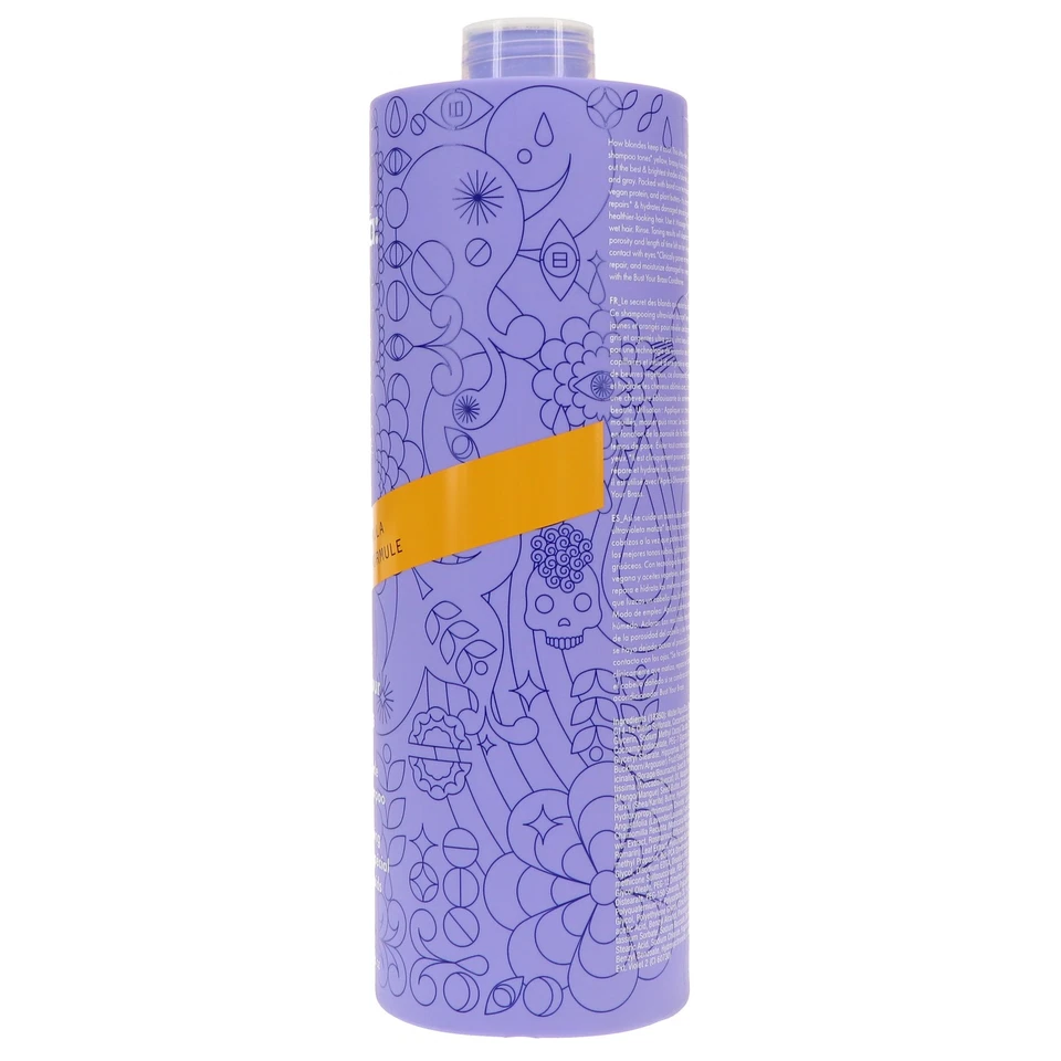 Champú Amika Bust Your Brass Cool Blonde 33,8 oz Foto 3 de 4