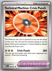 Technical Machine: Crisis Punch 090/091 Paldean Fates Uncommon