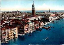 Venice Italy Cityscape with Campanile and Canal Continental Postcard B320