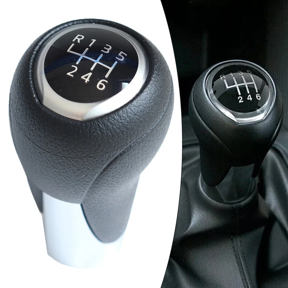 6-Speed Shift Knob Ergonomic Gear Knob Easy Installation Knob Car Accessories - Image 3 of 4