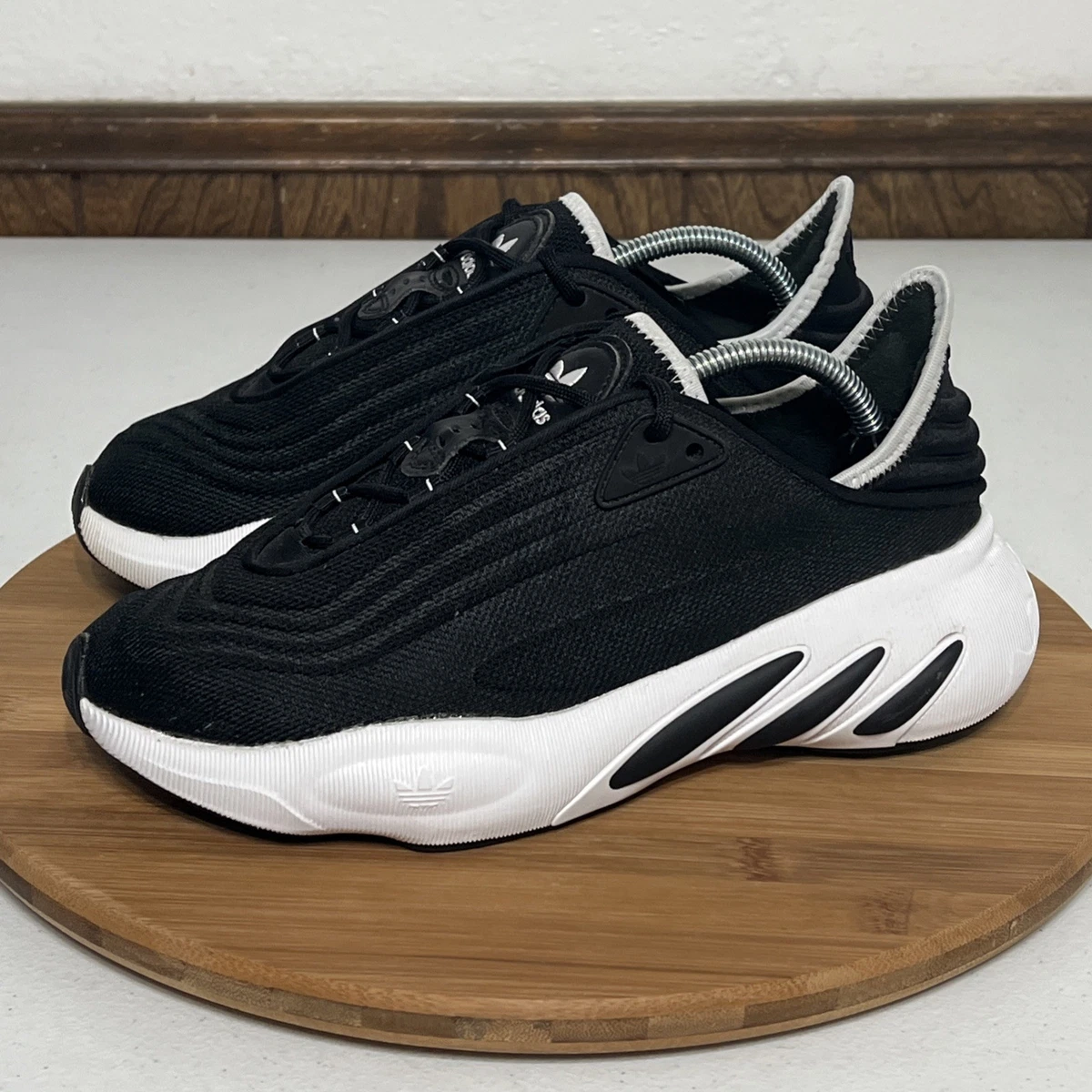Adidas ADIFOM SLTN Black White Lace-up Athletic Sneakers FZ5635 Men 7/Women 8.5 Adidas Adifom SLTN Black White for sale | eBay main image 4