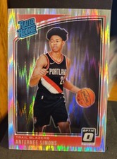 2018-19 Panini Donruss Optic - Rated Rookie Anfernee Simons #186 Shock Prizm...