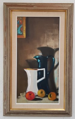Nr.: 24 Wunderschönes Ölgemälde mit Rahmen Malerei Oil Painting Stillleben Obst