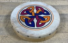 Celtic Knot Bodhran 8" Frame Drum Wooden Percussion Instrument