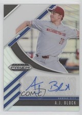 2020 Panini Prizm Draft Picks Auto AJ Block #A-AJ Auto 1q2