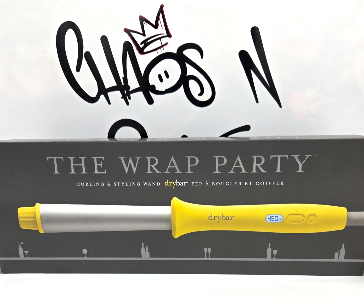 Drybar The Wrap Party Curling & Styling Wand in Yellow NEW Drybar The Wrap Party Curling Wand 1-1.25 main image 3
