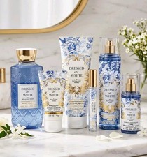 Bath Body Works DRESSED IN WHITE 6pc Lot Bundle Mist Cream Wash Perfume New