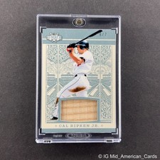 2025 Leaf Lumber #GL-15 Cal Ripken Jr. Game Used Bat Platinum /7
